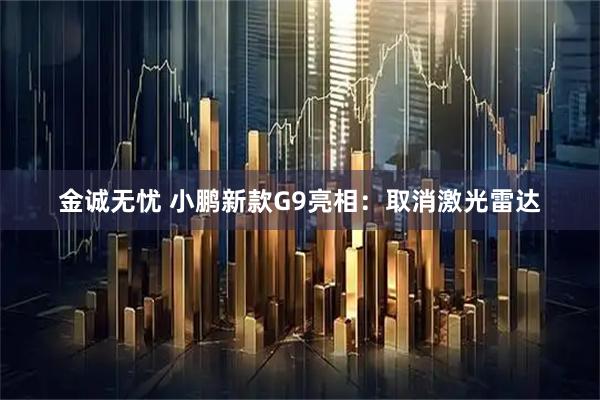 金诚无忧 小鹏新款G9亮相：取消激光雷达