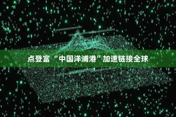 点登富 “中国洋浦港”加速链接全球