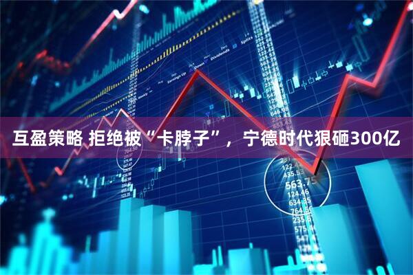 互盈策略 拒绝被“卡脖子”，宁德时代狠砸300亿